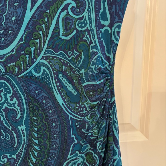 Tommy Bahama Blue Lake Paisley Dress, Size M, 8-10 - Picture 4 of 5